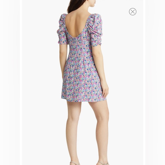ASTR The Label, FLORAL PUFF SLEEVE MINI DRESS - Picture 3 of 7